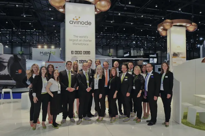 Corporate team photographed in Geneva for an event